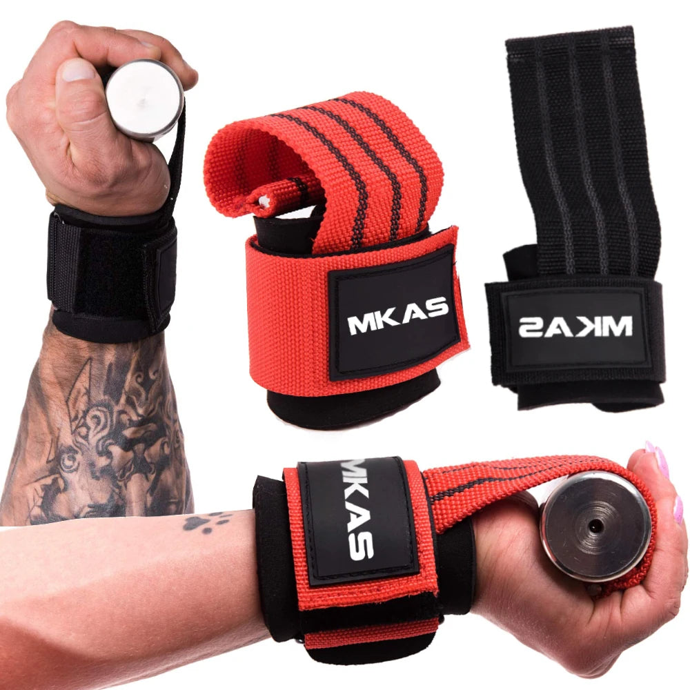 MKAS Weight Lifting Wrist Straps – Enhanced Grip & Support for Strength Training