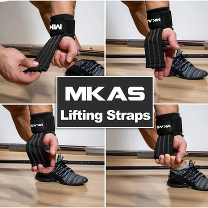 MKAS Weight Lifting Wrist Straps – Enhanced Grip & Support for Strength Training