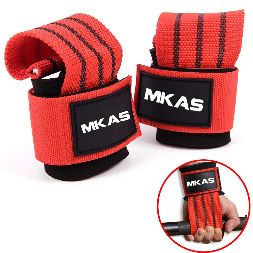 MKAS Weight Lifting Wrist Straps – Enhanced Grip & Support for Strength Training