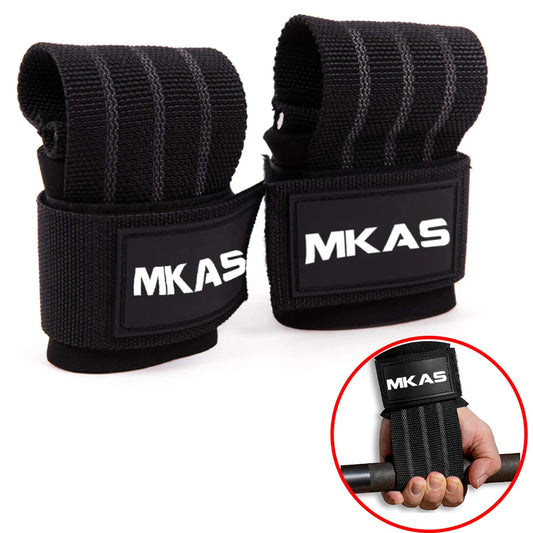 MKAS Weight Lifting Wrist Straps – Enhanced Grip & Support for Strength Training