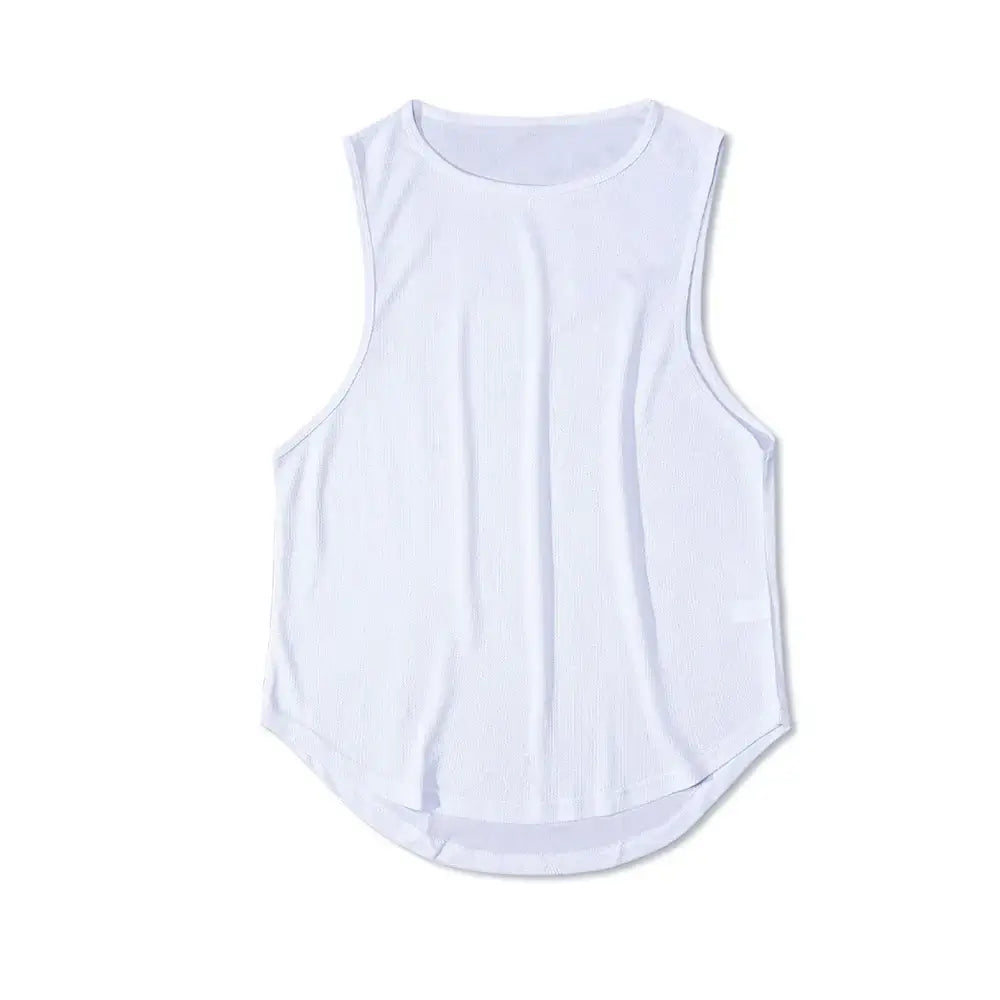 Quick-Dry Sleeveless Sports Tank – Breathable Training & Running Vest