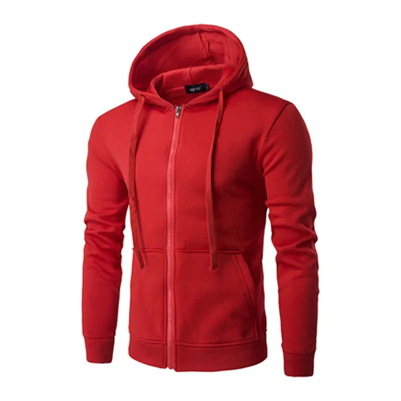 Autumn Hoodie – Slim Fit Sweatshirt with Zipper Closure