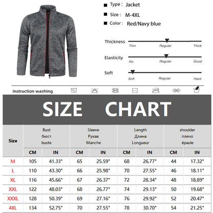 Zipper Jacket – Standing Collar, Long Sleeve Sweatshirt, Outdoor Streetwear Coat