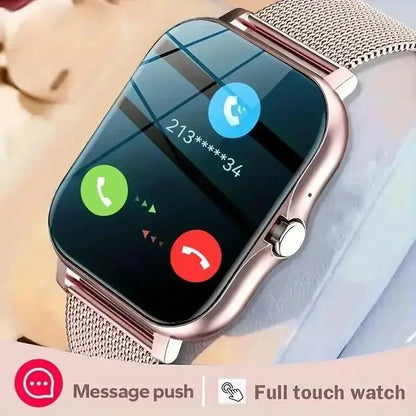 Smart Watch with Bluetooth Call & Health Monitoring – 1.44" Color Screen