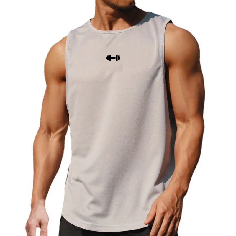 Summer Gym Tank Top – Quick-Dry Bodybuilding & Basketball Sleeveless Shirt