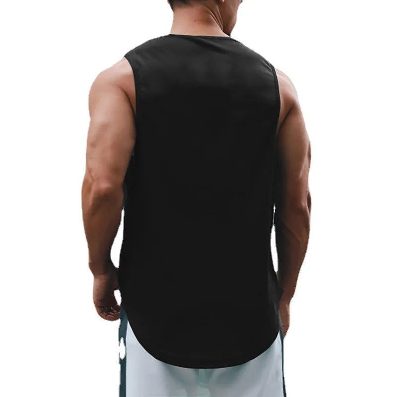 Summer Gym Tank Top – Quick-Dry Bodybuilding & Basketball Sleeveless Shirt