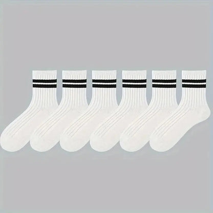 Casual Crew Socks – Comfortable & Breathable, Pack of 6 - 20