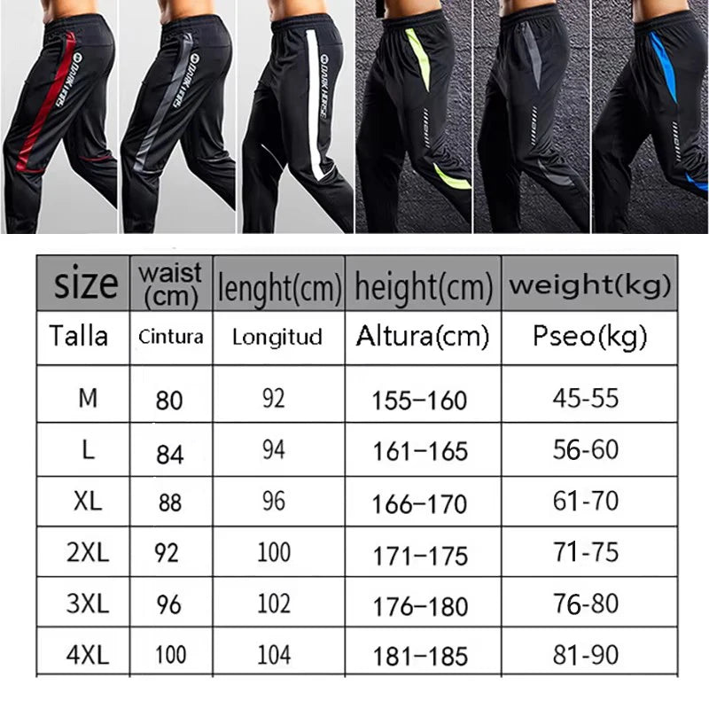 Sports Running Pants – Zipper Pockets