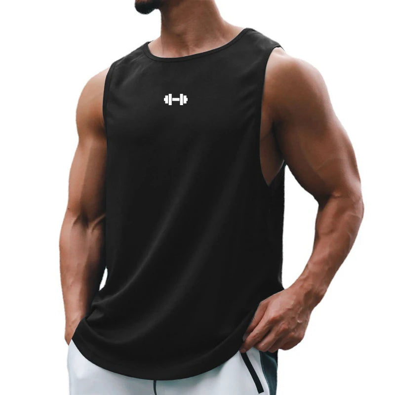 Summer Gym Tank Top – Quick-Dry Bodybuilding & Basketball Sleeveless Shirt