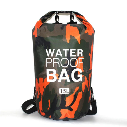 Waterproof Camouflage Dry Bag – 2L-30L PVC Sack for Rafting, Diving & Outdoor Trekking