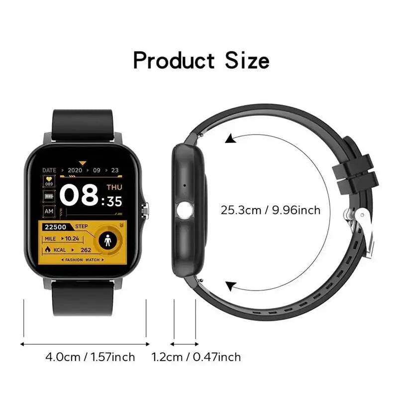 Smart Watch with Bluetooth Call & Health Monitoring – 1.44" Color Screen