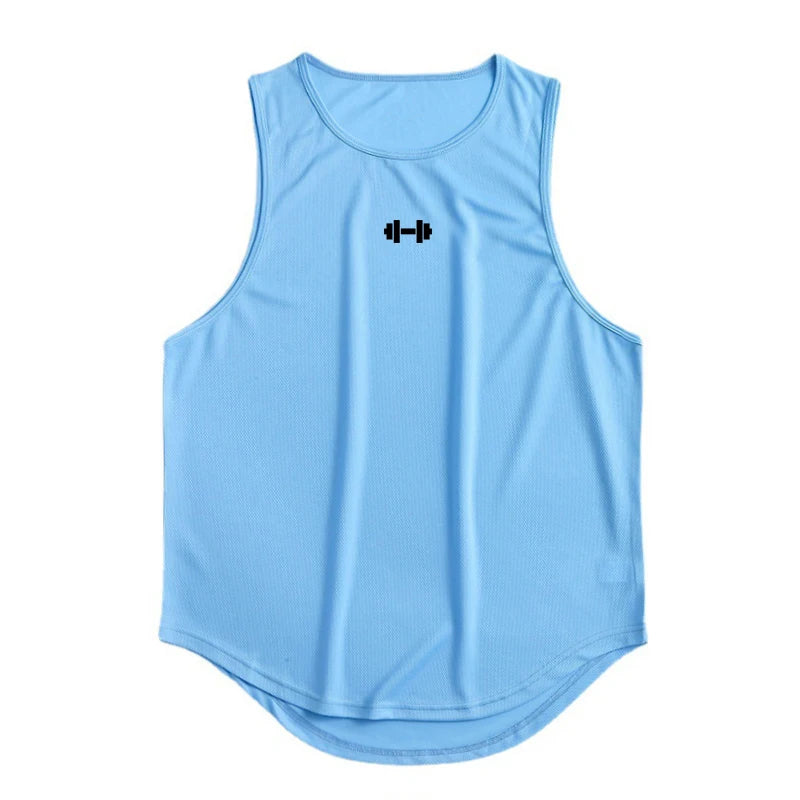 Summer Gym Tank Top – Quick-Dry Bodybuilding & Basketball Sleeveless Shirt