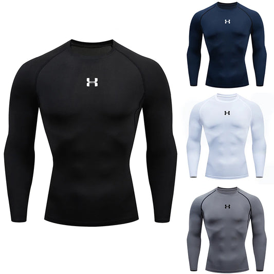 Long-Sleeve Compression Running T-Shirt For Gym, Fitness & Athletic Training