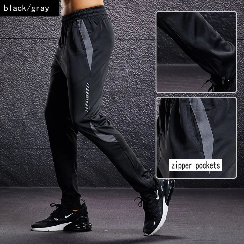 Sports Running Pants – Zipper Pockets