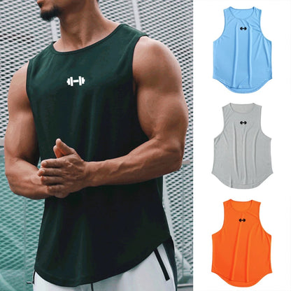 Summer Gym Tank Top – Quick-Dry Bodybuilding & Basketball Sleeveless Shirt