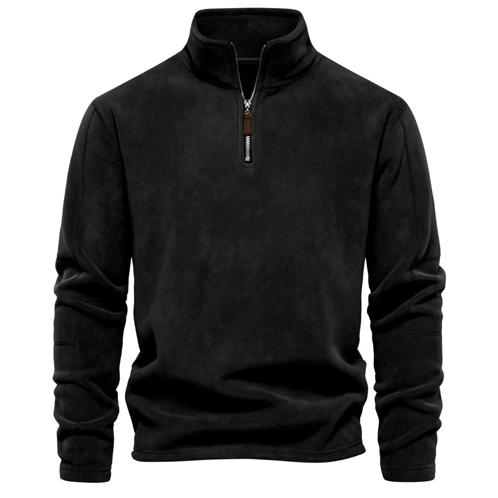 Fleece Jacket – Warm, Zipper Neck Pullover, Soft Shell Sweatshirt