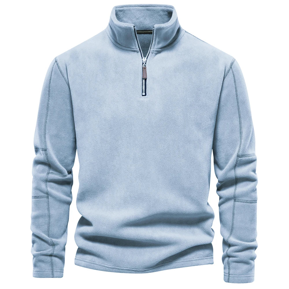 Fleece Jacket – Warm, Zipper Neck Pullover, Soft Shell Sweatshirt