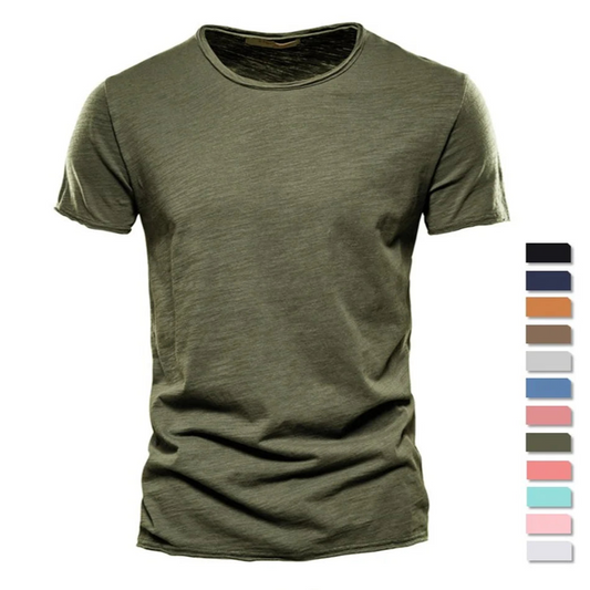 100% Cotton T-Shirt – Soft, Lightweight, Casual Summer Short Sleeve