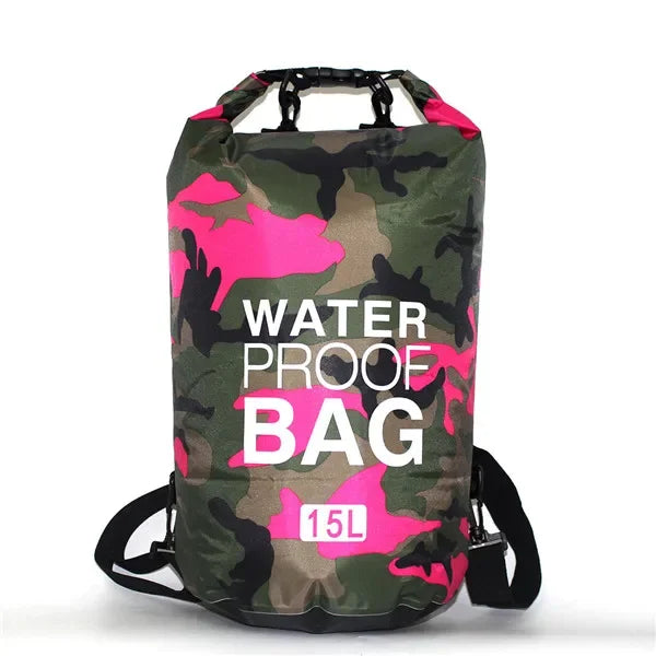 Waterproof Camouflage Dry Bag – 2L-30L PVC Sack for Rafting, Diving & Outdoor Trekking