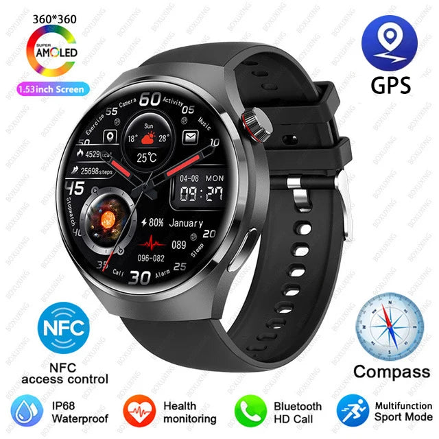 Smartwatch – Advanced Fitness & Health Tracker with Bluetooth Calling & NFC