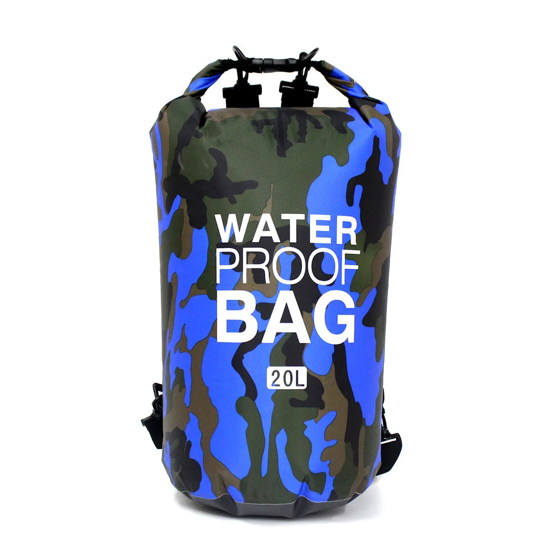 Waterproof Camouflage Dry Bag – 2L-30L PVC Sack for Rafting, Diving & Outdoor Trekking