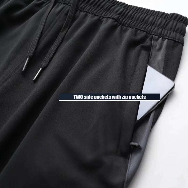 Sports Running Pants – Zipper Pockets