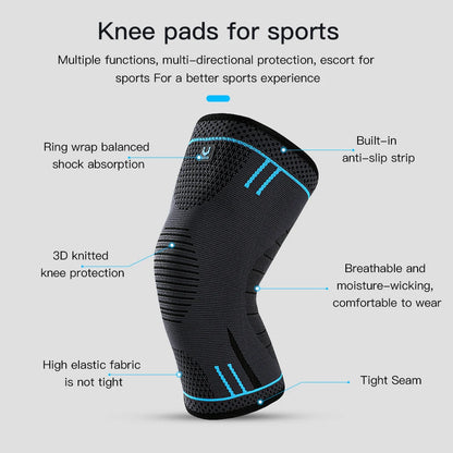 Elastic Compression Knee Sleeve – Sports Support for Active Lifestyles