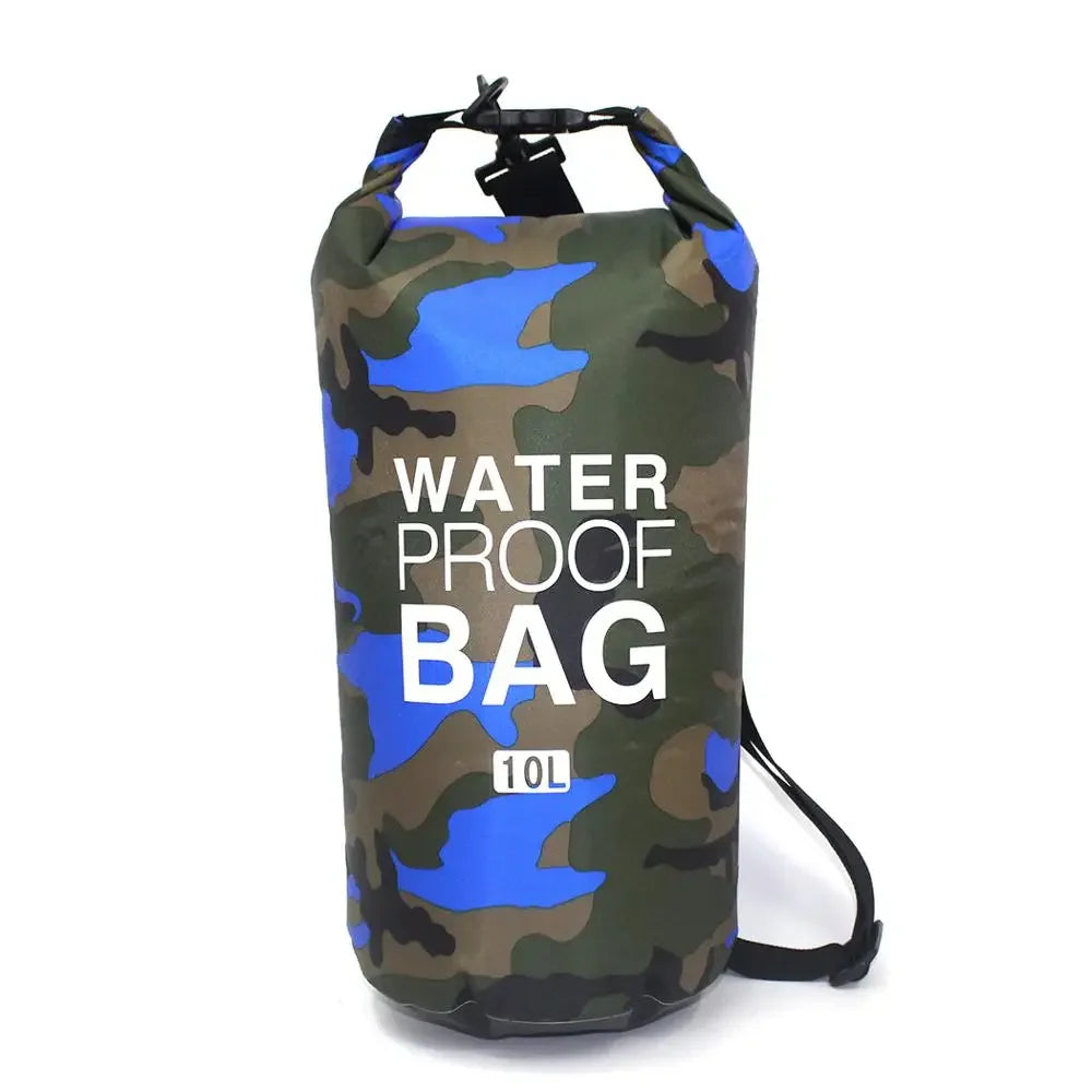 Waterproof Camouflage Dry Bag – 2L-30L PVC Sack for Rafting, Diving & Outdoor Trekking