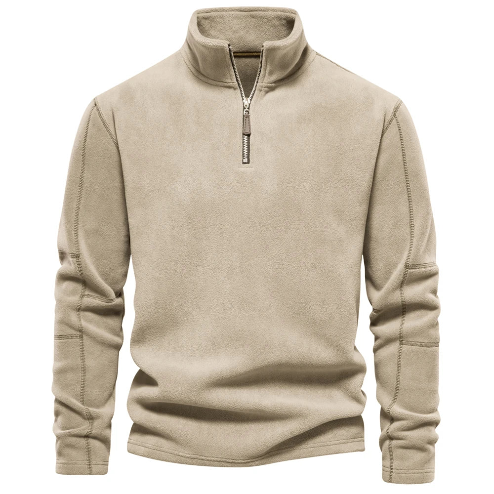 Fleece Jacket – Warm, Zipper Neck Pullover, Soft Shell Sweatshirt