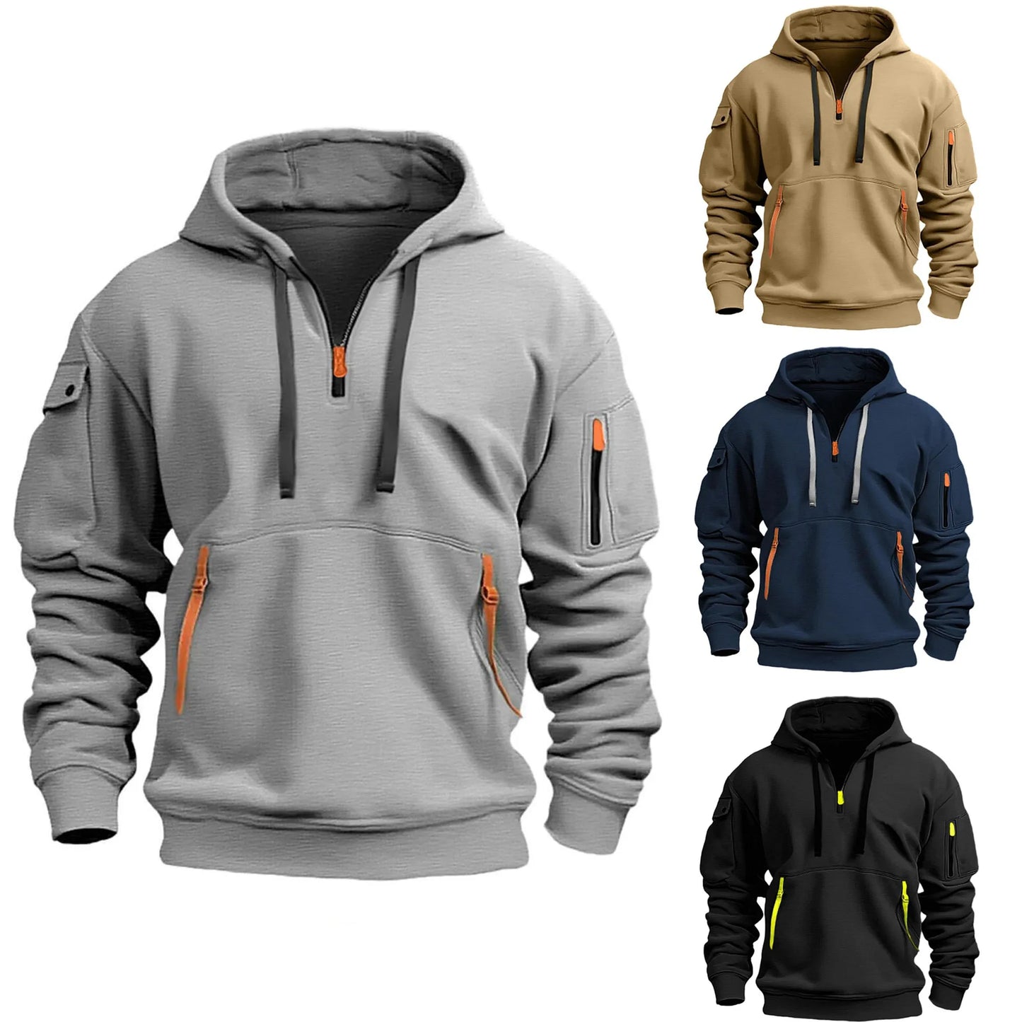 Fleece Zip-Up Hoodie – Warm & Casual for Autumn & Winter