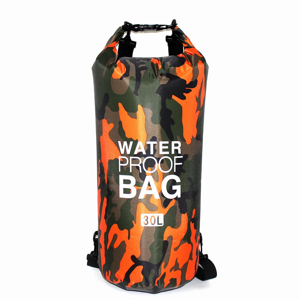 Waterproof Camouflage Dry Bag – 2L-30L PVC Sack for Rafting, Diving & Outdoor Trekking