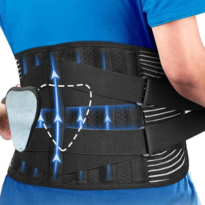 Waist Support Belt – Adjustable Lumbar Brace for Back Pain Relief & Support